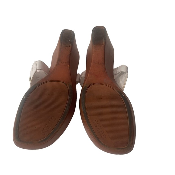 Guess Womens White Thong Wedge sandals Size 8M - Picture 5 of 5